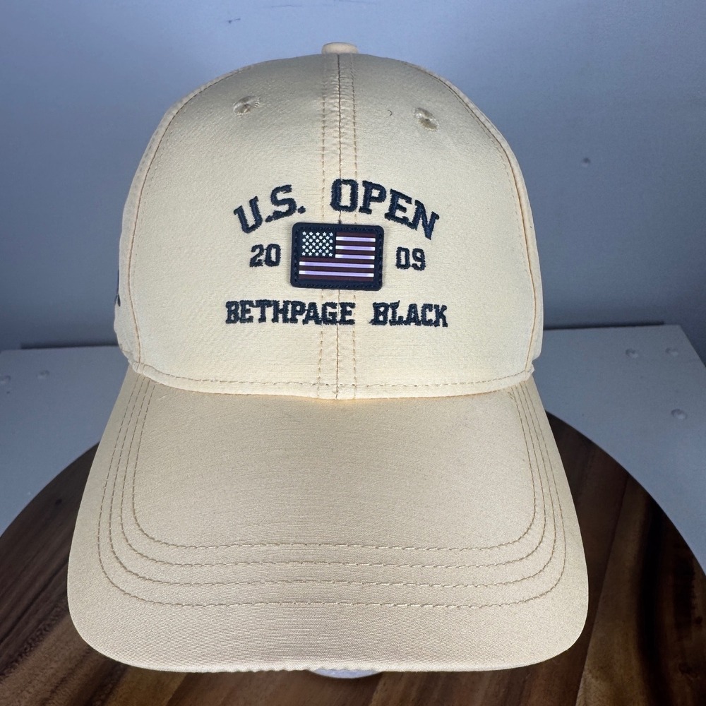 US Open 2009 Bethpage Black Golf Cap Yellow Ahead Performance Adjustable